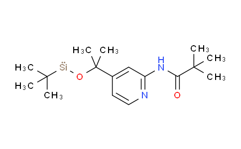 CAS No. 618107-92-9, tert-butyl-[2-[2-[(2,2-dimethyl-1-oxopropyl)amino]-4-pyridinyl]propan-2-yloxy]silicon