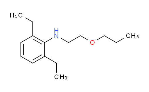 CAS No. 61874-13-3, 2,6-Diethyl-N-(2-propoxyethyl)aniline