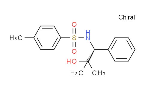CAS No. 620627-46-5, (R)-N-(2-Hydroxy-2-methyl-1-phenylpropyl)-4-methylbenzenesulfonamide