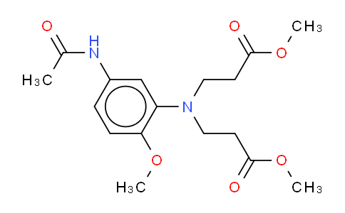 CAS No. 62072-82-6, 3-[N,N-Bis(methoxycarbonylethyl)]amino-4-methoxyacetanilide
