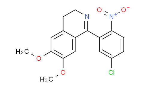 CAS No. 62206-13-7, 1-(5-Chloro-2-nitrophenyl)-6,7-dimethoxy-3,4-dihydroisoquinoline