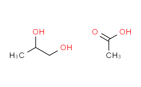 CAS No. 623-84-7, acetic acid; propane-1,2-diol