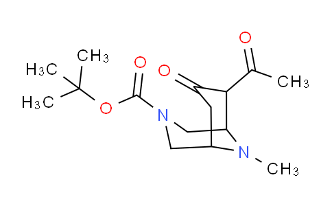 CAS No. 625434-90-4, 6-acetyl-9-methyl-7-oxo-3,9-diazabicyclo[3.3.1]nonane-3-carboxylic acid tert-butyl ester