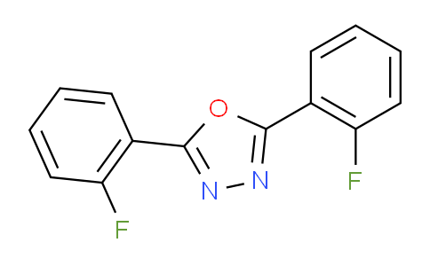 CAS No. 62681-98-5, 2,5-Bis(2-fluorophenyl)-1,3,4-oxadiazole