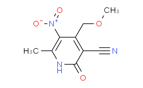 CAS No. 6281-75-0, 4-(Methoxymethyl)-6-methyl-5-nitro-2-oxo-1H-pyridine-3-carbonitrile