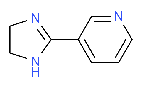 CAS No. 6302-53-0, 3-(4,5-Dihydro-1H-imidazol-2-yl)pyridine