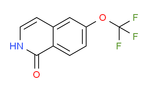 CAS No. 630423-43-7, 6-(Trifluoromethoxy)isoquinolin-1(2H)-one