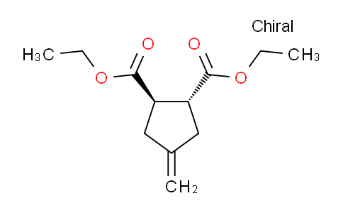 CAS No. 63649-25-2, trans-4-Methylene-1,2-cyclopentanedicarboxylic acid diethyl ester