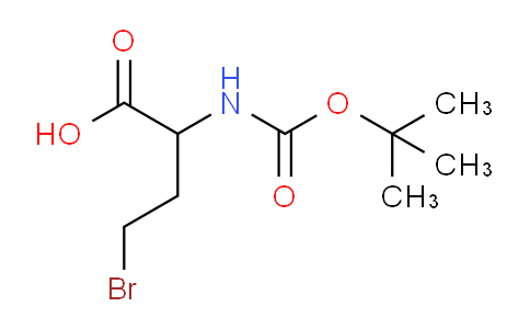 CAS No. 637008-54-9, 4-Bromo-2-((tert-butoxycarbonyl)amino)butanoic acid