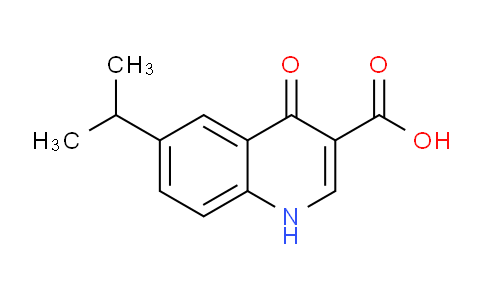 CAS No. 64321-62-6, 4-oxo-6-propan-2-yl-1H-quinoline-3-carboxylic acid