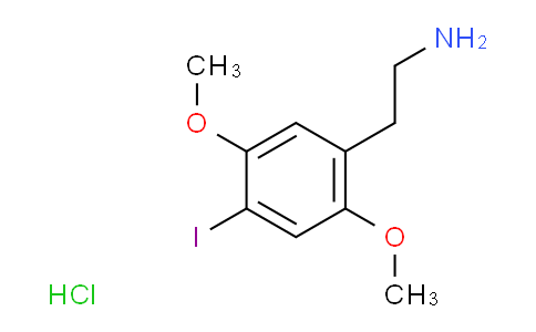 CAS No. 64584-32-3, 2-(4-Iodo-2,5-dimethoxyphenyl)ethan-1-amine hydrochloride