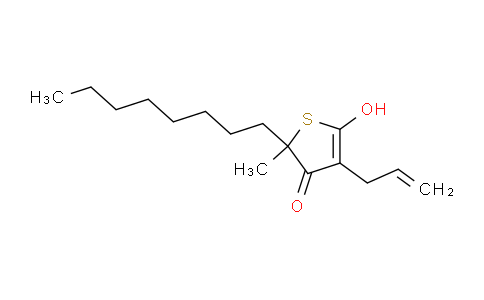 CAS No. 646517-67-1, 5-hydroxy-2-methyl-2-octyl-4-prop-2-enyl-3-thiophenone