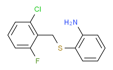 CAS No. 646989-63-1, 2-[(2-chloro-6-fluorophenyl)methylthio]aniline