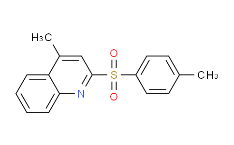 CAS No. 64789-03-3, 4-Methyl-2-[(4-methylphenyl)sulfonyl]quinoline
