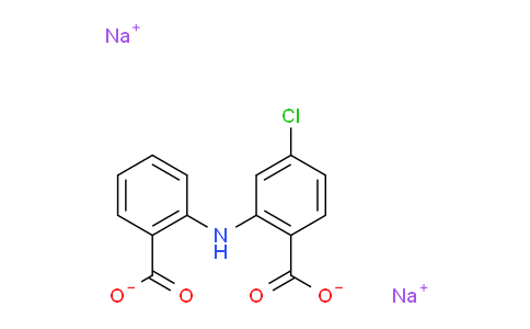 CAS No. 64808-48-6, Sodium 2-((2-carboxylatophenyl)amino)-4-chlorobenzoate