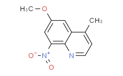 CAS No. 64992-56-9, 6-Methoxy-4-methyl-8-nitro-chinolin