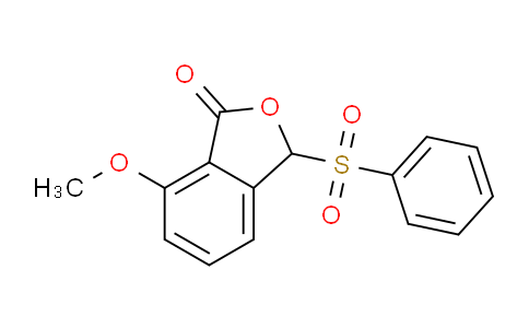 CAS No. 65131-09-1, 7-Methoxy-3-(phenylsulfonyl)isobenzofuran-1(3H)-one