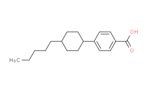 CAS No. 65355-30-8, 4-(4-pentylcyclohexyl)benzoic acid