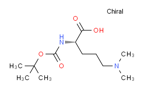 CAS No. 65671-54-7, (S)-2-[(tert-Butoxycarbonyl)amino]-5-(dimethylamino)pentanoic acid