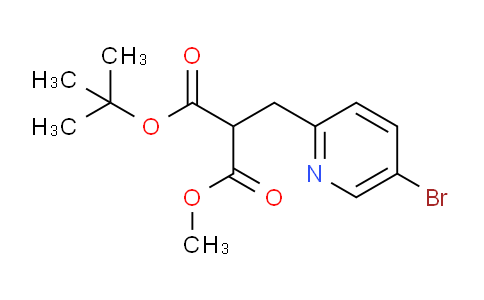 CAS No. 656801-27-3, 2-[(5-bromo-2-pyridinyl)methyl]propanedioic acid O3-tert-butyl ester O1-methyl ester