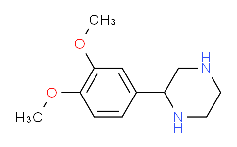 CAS No. 65709-39-9, 2-(3,4-Dimethoxyphenyl)piperazine