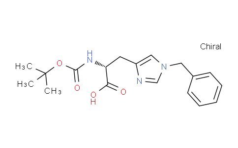 CAS No. 65717-64-8, (2R)-2-[[(2-methylpropan-2-yl)oxy-oxomethyl]amino]-3-[1-(phenylmethyl)-4-imidazolyl]propanoic acid