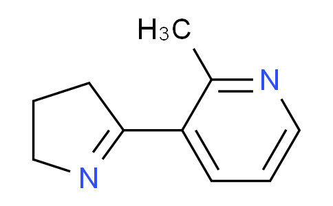CAS No. 65719-03-1, 3-(3,4-dihydro-2H-pyrrol-5-yl)-2-methylpyridine