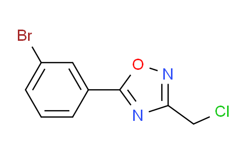 CAS No. 657423-61-5, 5-(3-Bromophenyl)-3-(chloromethyl)-1,2,4-oxadiazole
