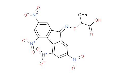 CAS No. 66069-40-7, 2-[(2,4,5,7-tetranitro-9-fluorenylidene)amino]oxypropanoic acid