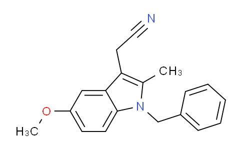CAS No. 66346-01-8, 2-[5-methoxy-2-methyl-1-(phenylmethyl)-3-indolyl]acetonitrile
