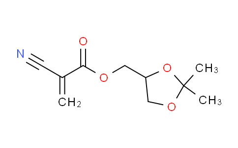 CAS No. 66470-69-7, 2-Cyano-2-propenoic acid (2,2-dimethyl-1,3-dioxolan-4-yl)methyl ester