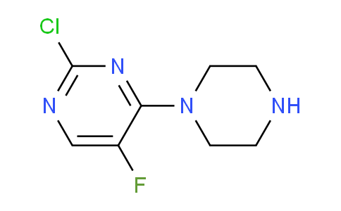 CAS No. 666839-74-3, 2-Chloro-5-fluoro-4-(piperazin-1-yl)pyrimidine