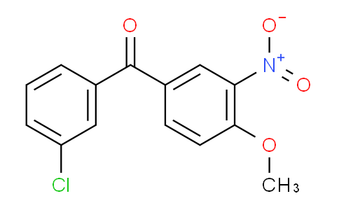 CAS No. 66938-41-8, (3-Chlorophenyl)-(4-methoxy-3-nitrophenyl)methanone