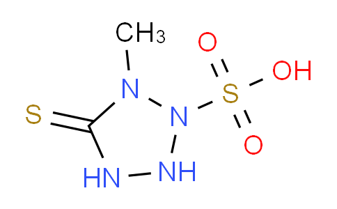 CAS No. 67146-22-9, 1-methyl-5-sulfanylidene-2-tetrazolidinesulfonic acid