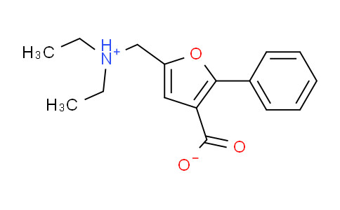 CAS No. 6726-65-4, 5-[(diethylammonio)methyl]-2-phenyl-3-furancarboxylate