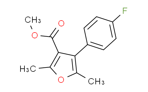 CAS No. 672930-43-7, 4-(4-Fluorophenyl)-2,5-dimethyl-3-furancarboxylic acid methyl ester