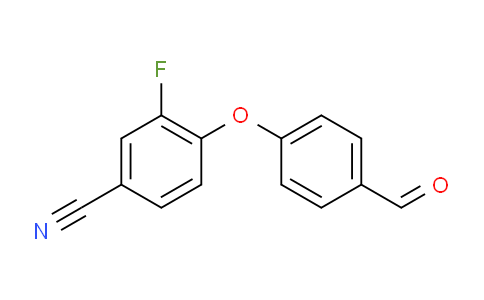 CAS No. 676494-55-6, 3-fluoro-4-(4-formylphenoxy)benzonitrile