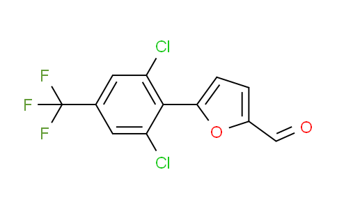 CAS No. 680215-60-5, 5-[2,6-dichloro-4-(trifluoromethyl)phenyl]-2-furancarboxaldehyde