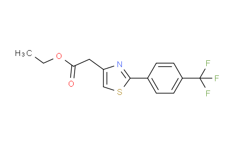 CAS No. 680215-92-3, 2-[2-[4-(trifluoromethyl)phenyl]-4-thiazolyl]acetic acid ethyl ester