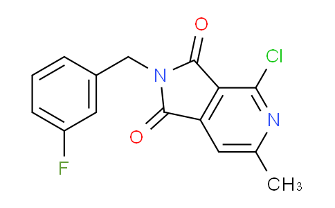 CAS No. 680216-24-4, 4-Chloro-2-(3-fluoroBenzyl)-6-methyl-1H-pyrrolo[3,4-c]pyridine-1,3(2H)-dione