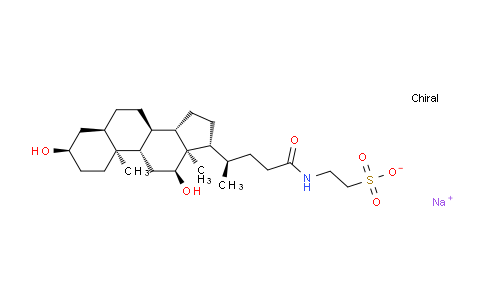 CAS No. 681160-71-4, Sodium 2-[[(3a,5b,12a)-3,12-dihydroxy-24-oxocholan-24-yl]amino]ethane-1-sulphonate