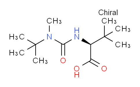 CAS No. 681809-31-4, (S)-2-(3-(tert-Butyl)-3-methylureido)-3,3-dimethylbutanoic acid