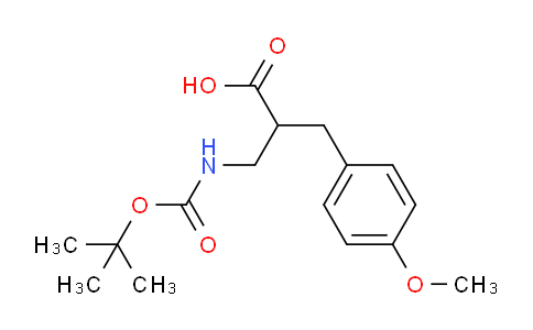 CAS No. 683218-95-3, 3-((Tert-Butoxycarbonyl)amino)-2-(4-methoxybenzyl)propanoic acid