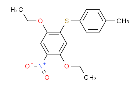 CAS No. 68400-47-5, 1,4-diethoxy-2-[(4-methylphenyl)thio]-5-nitrobenzene