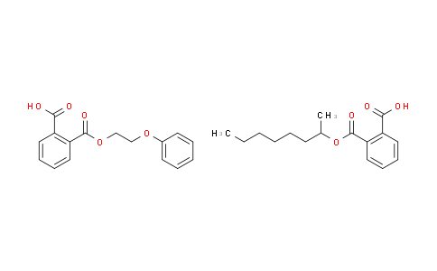 CAS No. 69043-96-5, 2-[octan-2-yloxy(oxo)methyl]benzoic acid; 2-[oxo(2-phenoxyethoxy)methyl]benzoic acid