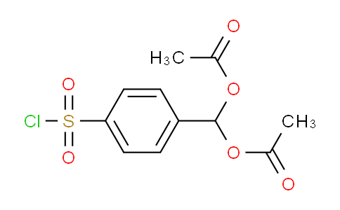 CAS No. 69232-47-9, (4-(Chlorosulfonyl)phenyl)methylene diacetate
