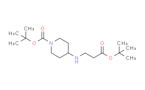 CAS No. 696644-09-4, 4-[[3-[(2-methylpropan-2-yl)oxy]-3-oxopropyl]amino]-1-piperidinecarboxylic acid tert-butyl ester