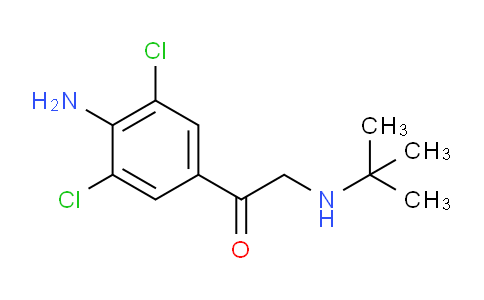 CAS No. 69708-36-7, 1-(4-Amino-3,5-dichlorophenyl)-2-(tert-butylamino)ethanone