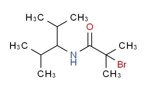 CAS No. 69959-91-7, N1-(1-Isopropyl-2-methylpropyl)-2-bromo-2-methylpropanamide