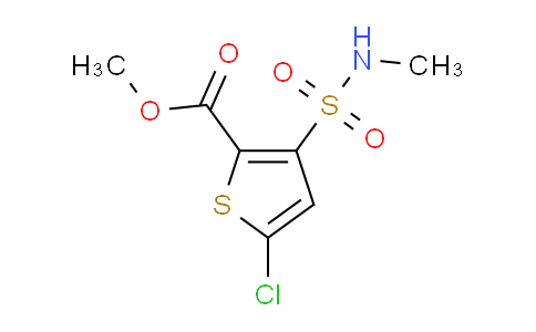CAS No. 70374-37-7, 5-chloro-3-(methylsulfamoyl)-2-thiophenecarboxylic acid methyl ester